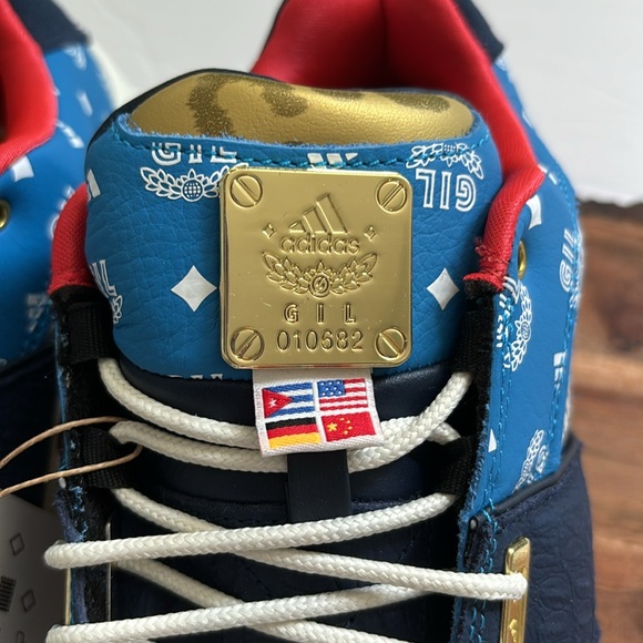 ADIDAS USA themed Agent Gil Restomod- Gilbert Arenas Basketball Shoes Men 8 Wm 9 - Picture 3 of 14